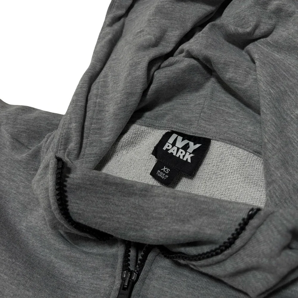 Ivy‎ Park Women's 1/4 Zip Short Sleeve Hoodie Baggy Fit Size XS